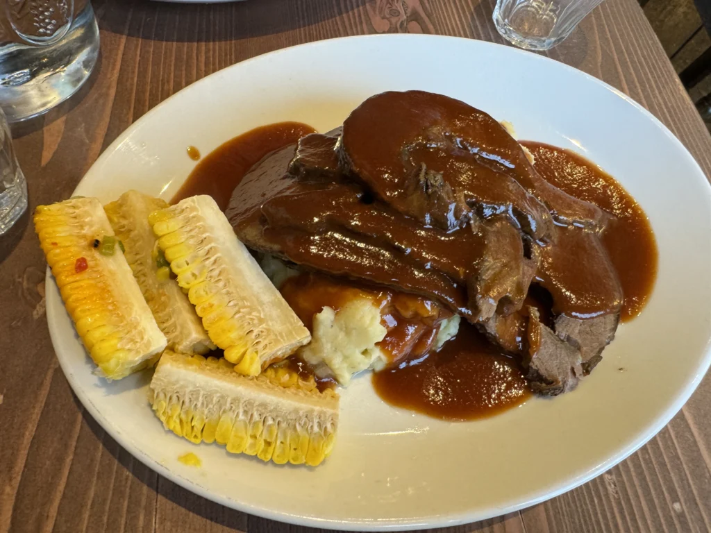 Gluten free brisket at Cuan Mor in Oban, Scotland