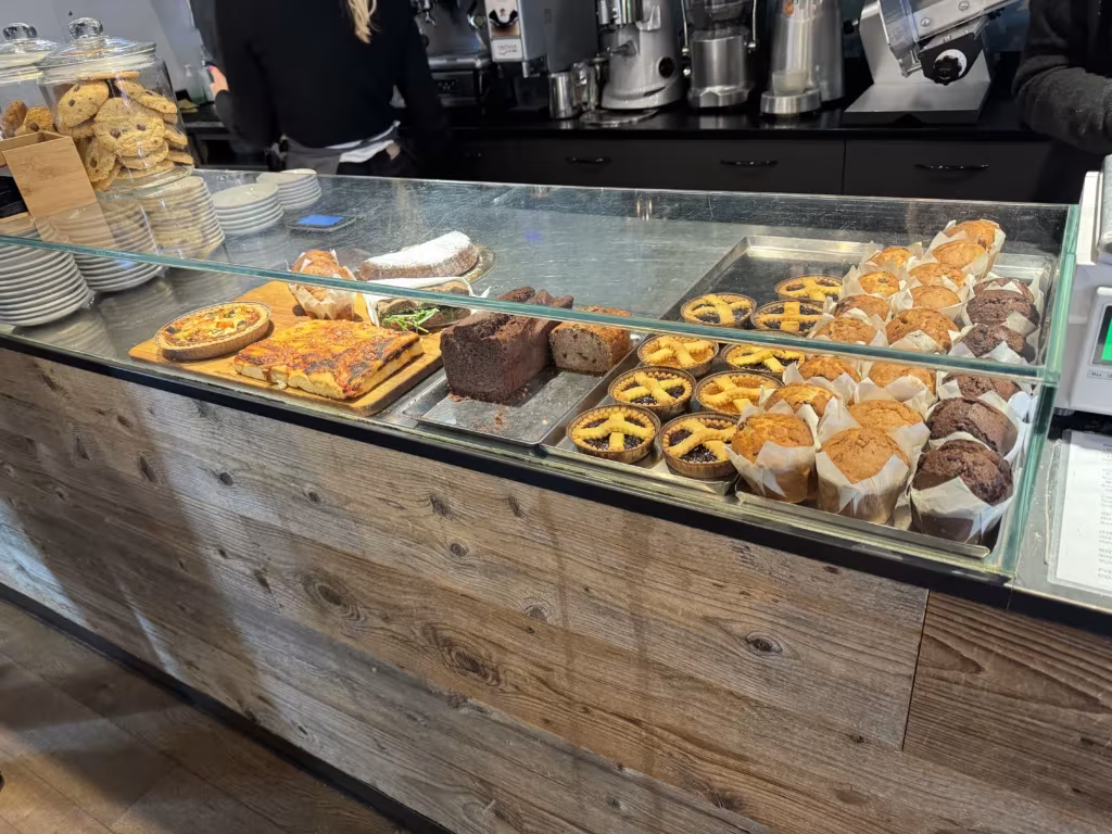 Pastry case at Pan Per Me in Milan, Italy