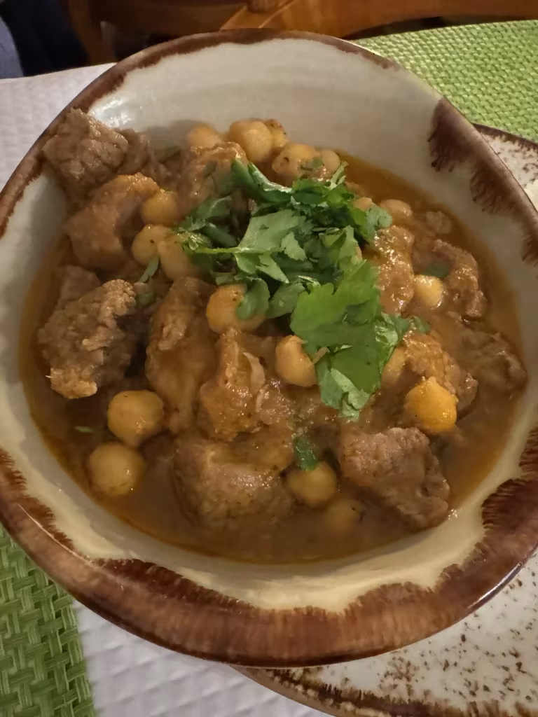 Moroccan stew at Pausa in Tavira, Portugal