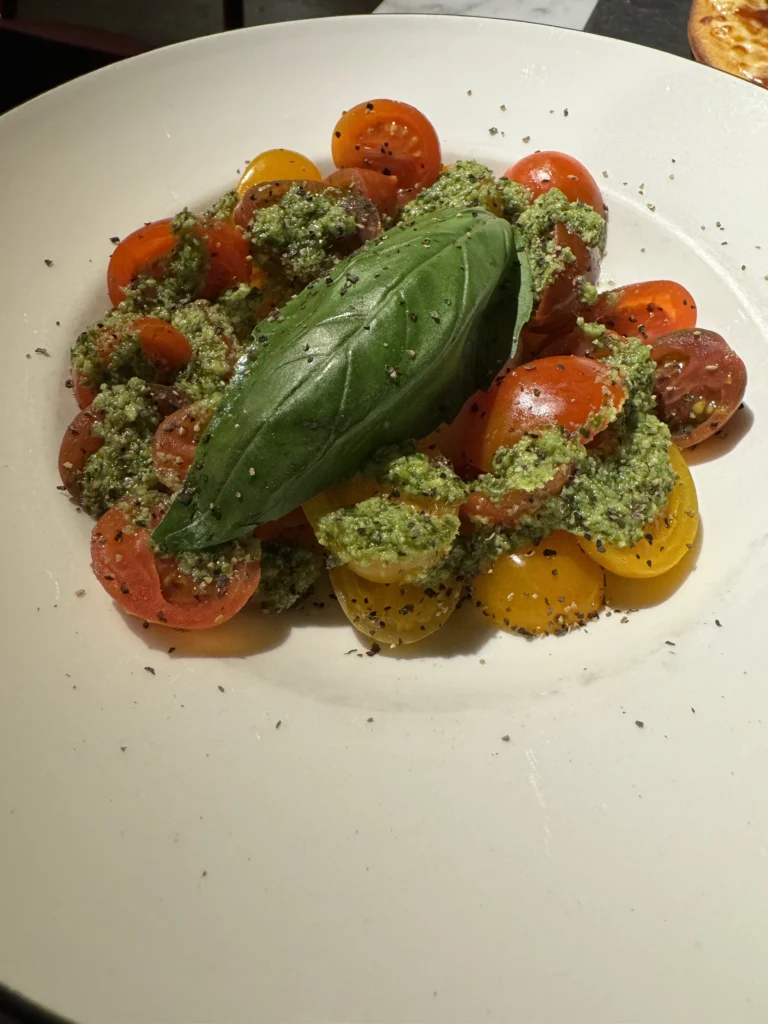 Salad at Pizza Express on Victoria Street in London, England