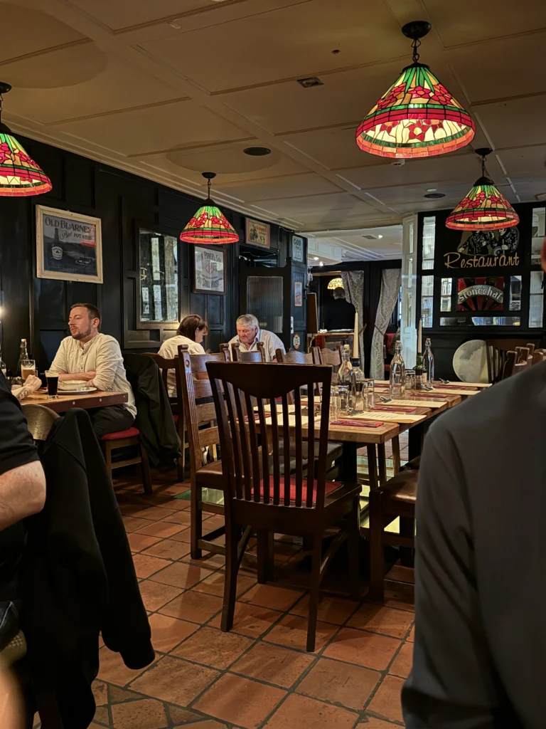 Inside of Stonechat restaurant in Killarney, Ireland