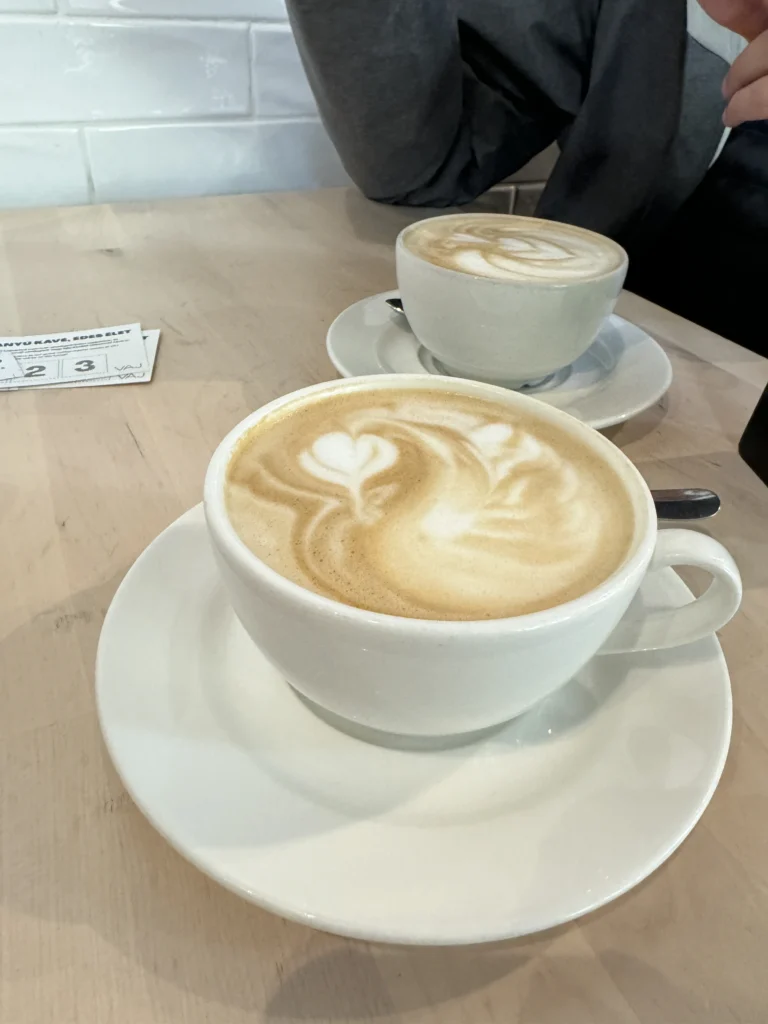 Coffee at Vaj cafe in Budapest, Hungary