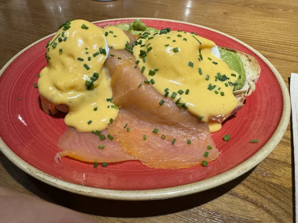 Eggs Benedict at Zenith in Lisbon, Portugal