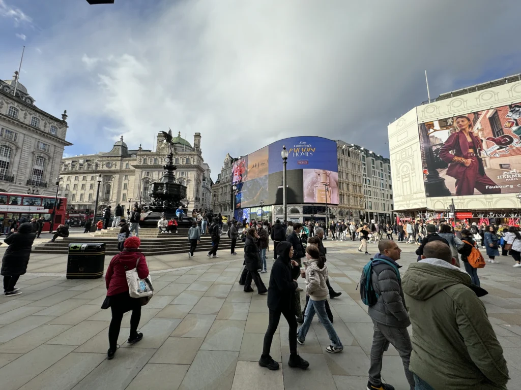 Piccadilly Circus in London, England