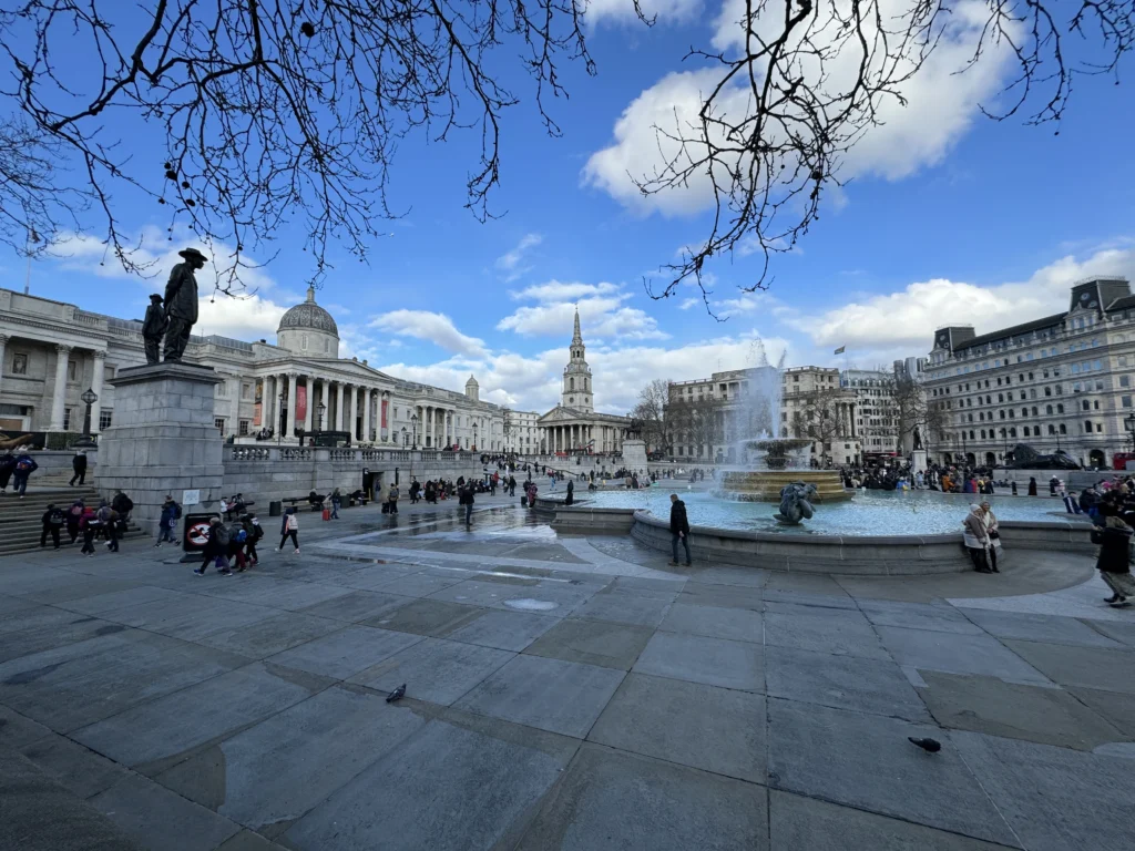 Trafalgar Square in London, England