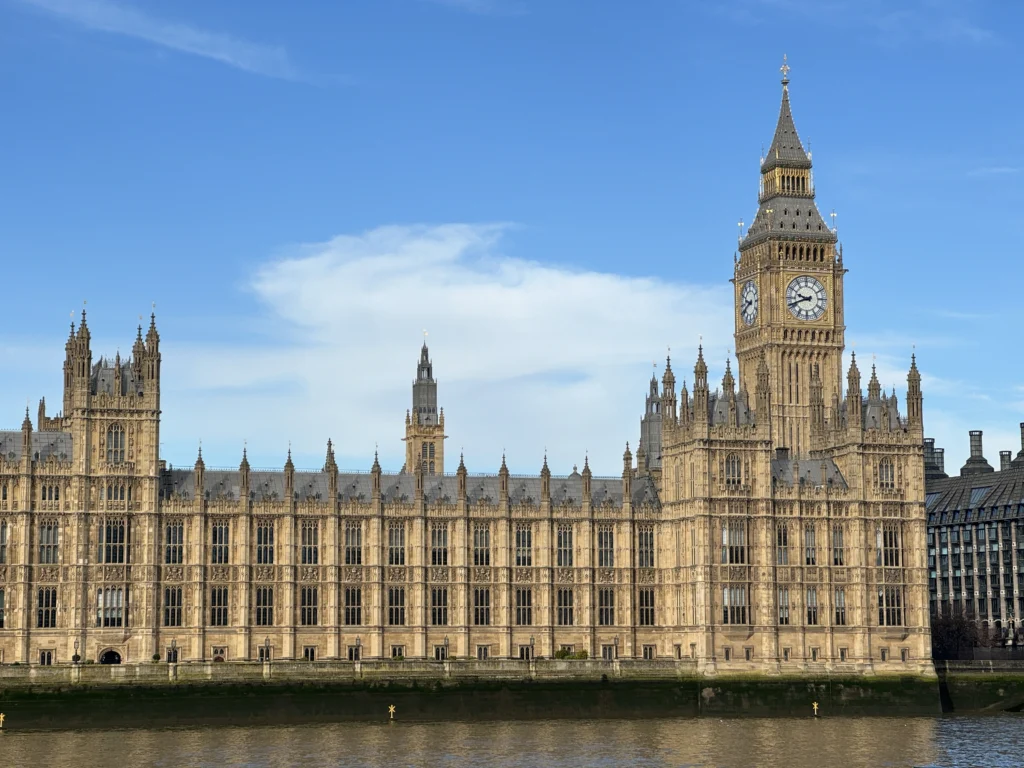 Parliament and Big Ben in London, England