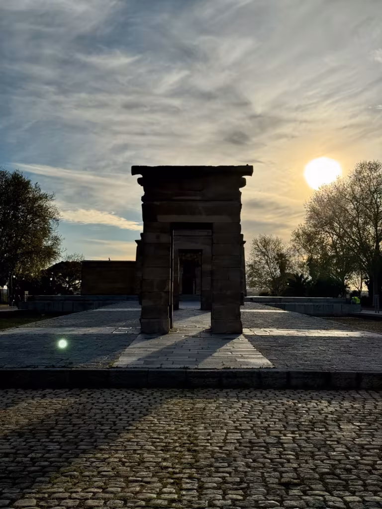 Temple of Debod in Madrid, Spain