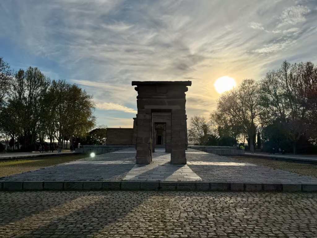 Temple of Debod in Madrid, Spain