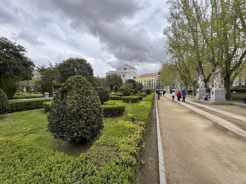 Plaza de Oriente in Madrid, Spain