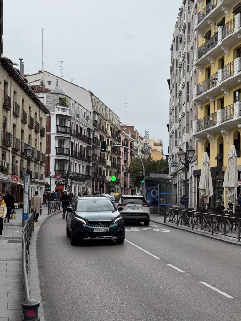 Malasana streets in Madrid, Spain