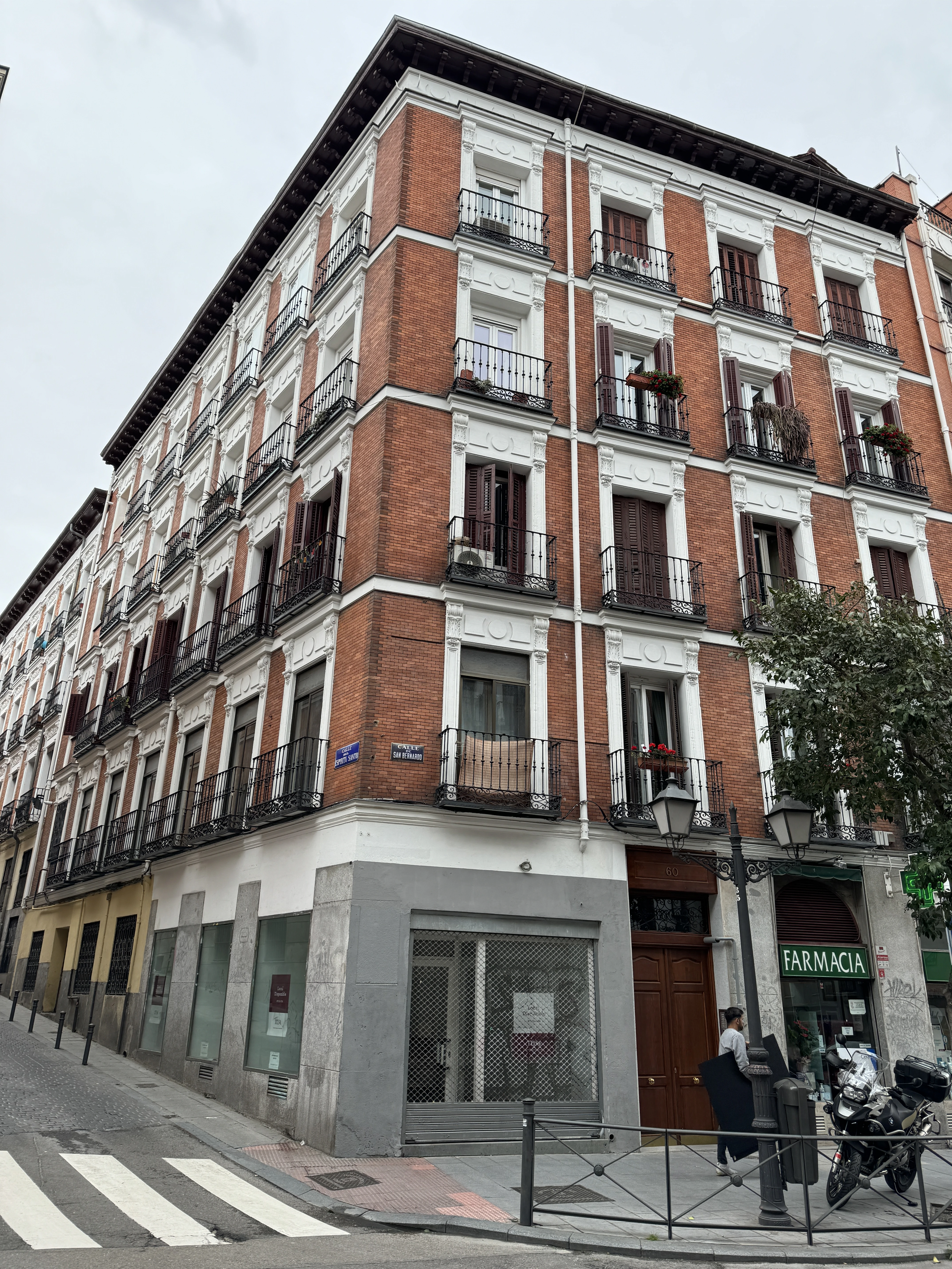 Cool buildings in Malasana in Madrid, Spain
