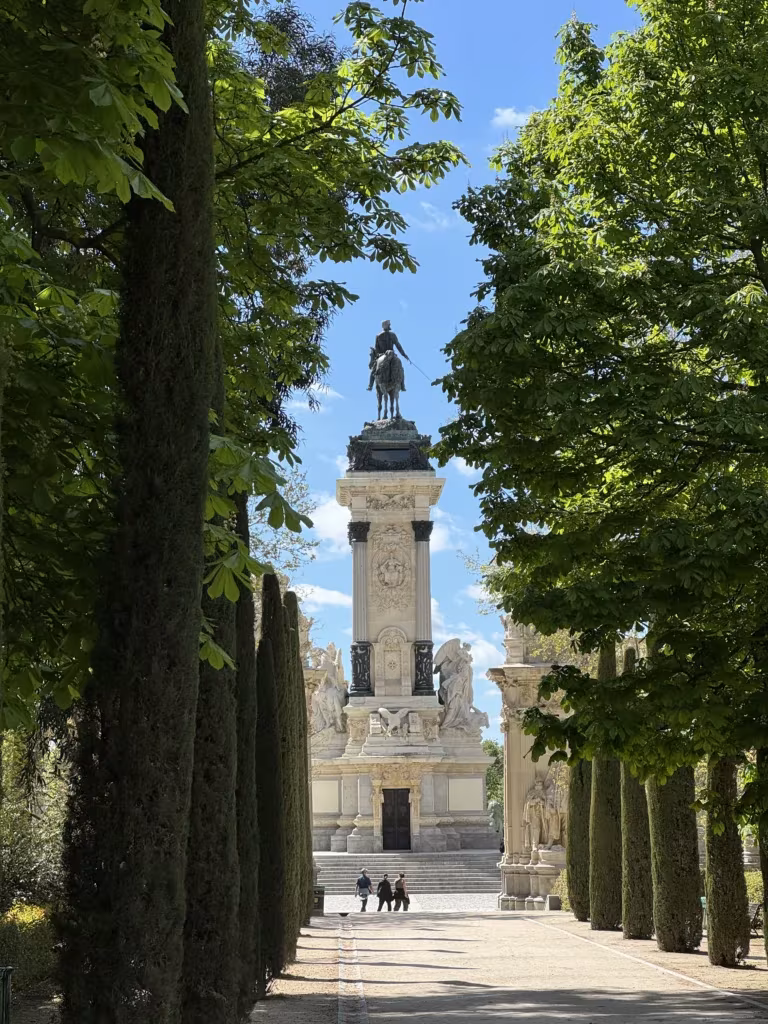 El Retiro park in Madrid, Spain