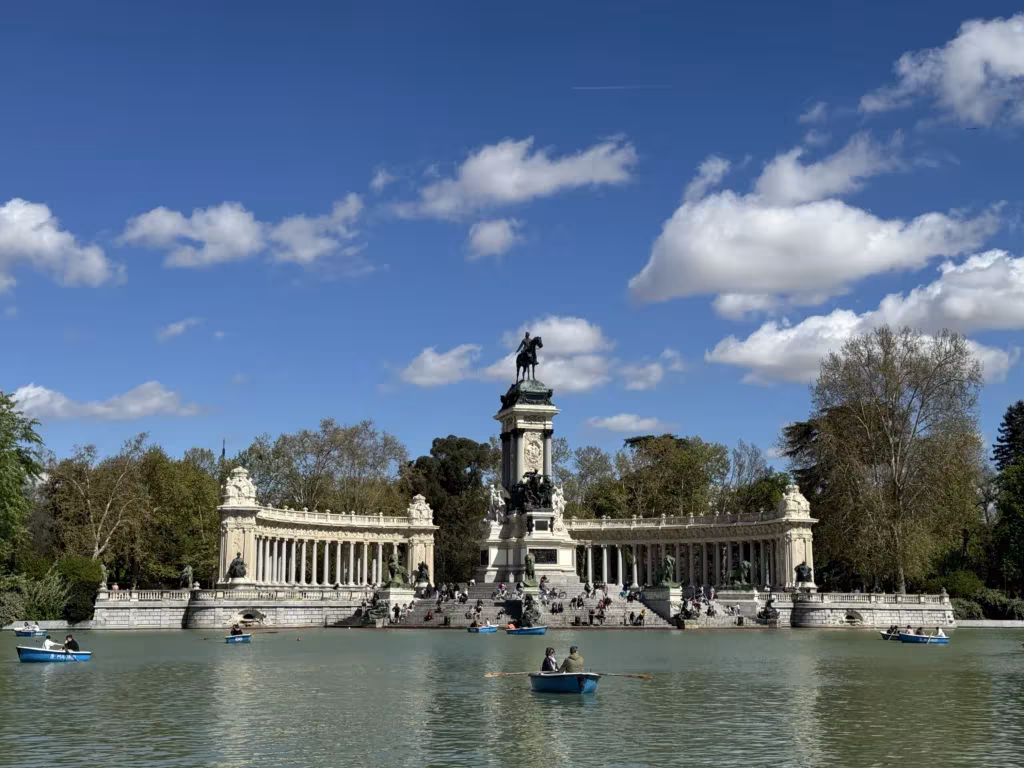 Monument to Alfonso XII in El Retiro park, Madrid