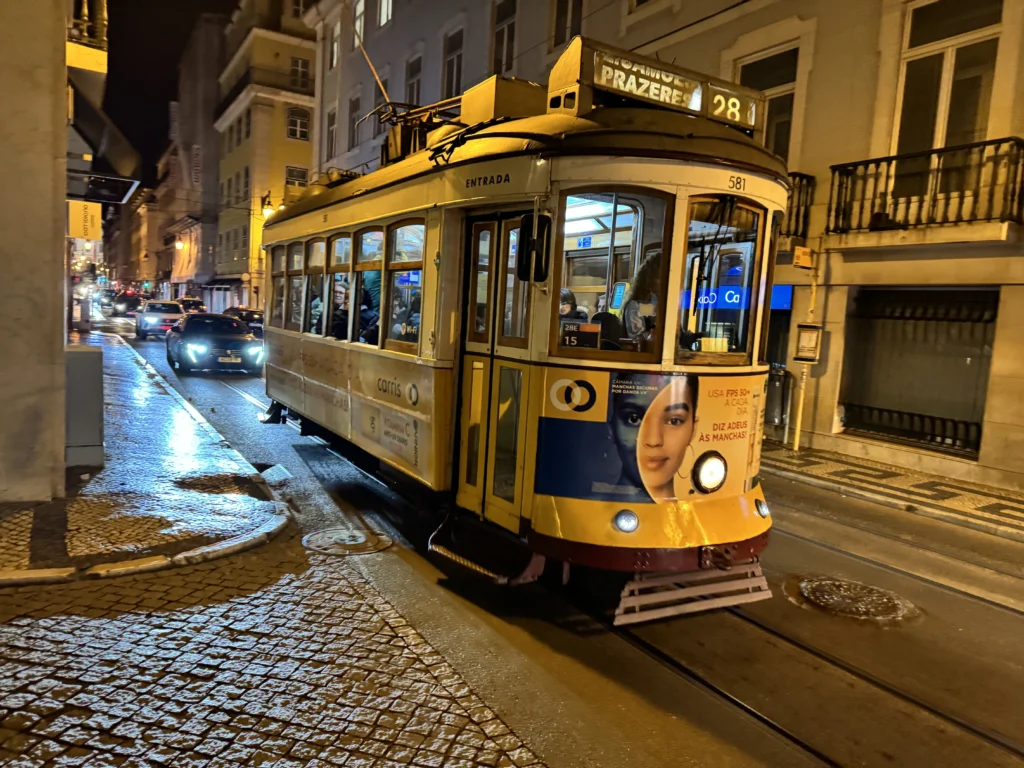 Tram 28 in Lisbon, Portugal