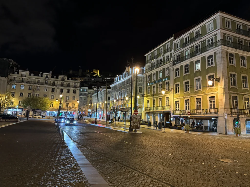 Baixa neighbourhood in Lisbon, Portugal