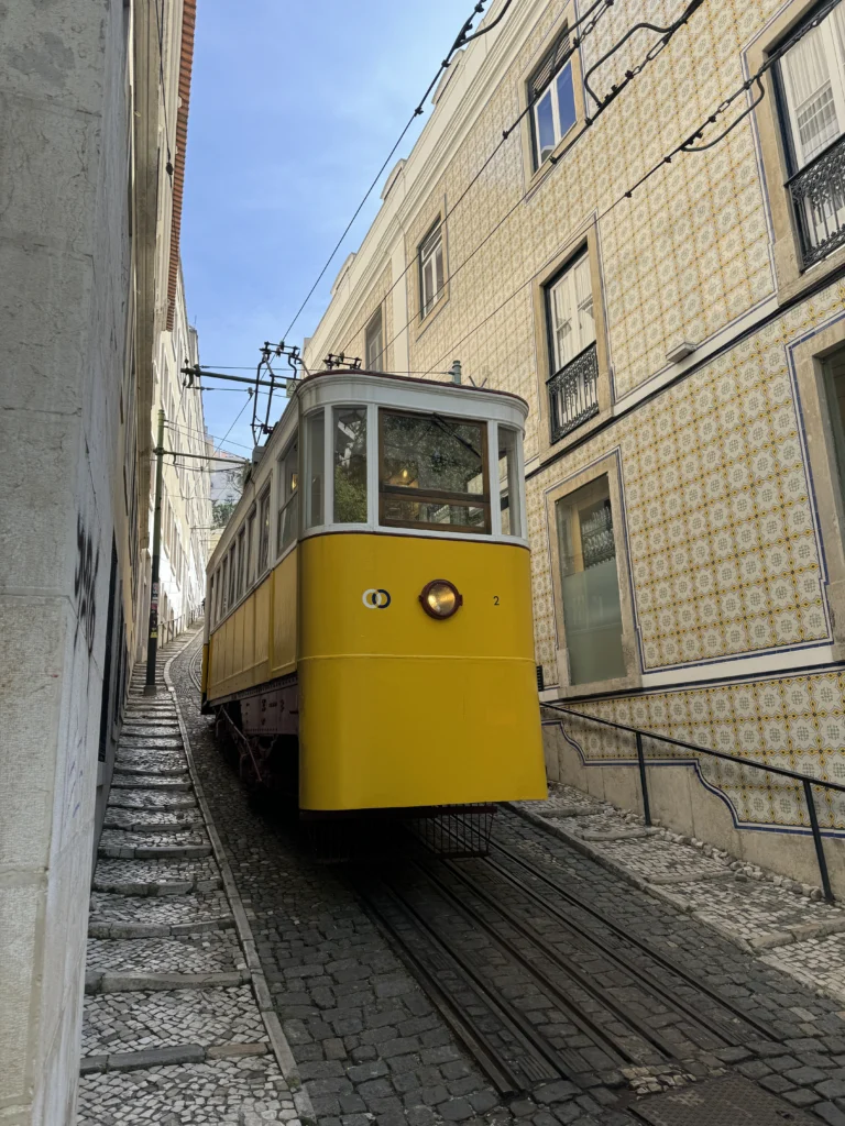 Gloria Funicular in Lisbon, Portugal