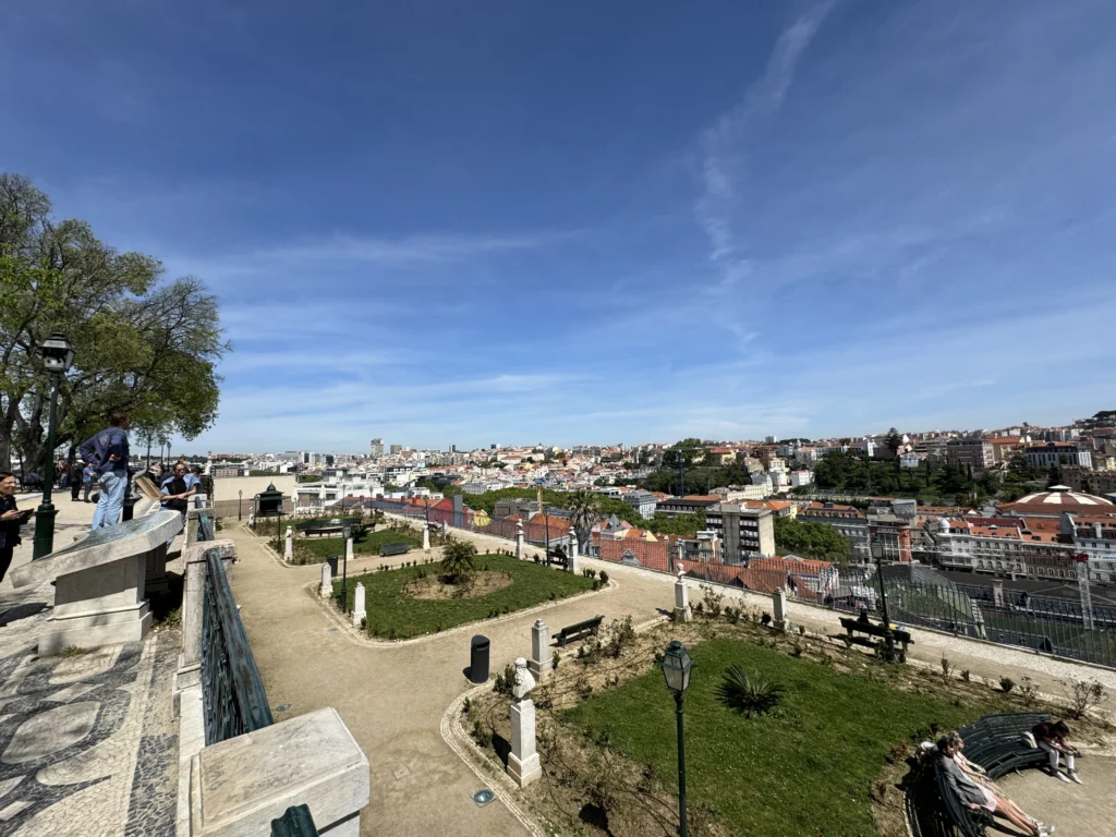 Miradouro de Sao Pedro de Alcantara in Lisbon, Portugal