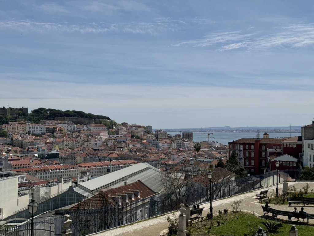 View of Lisbon from Miradouro de Sao Pedro de Alcantara