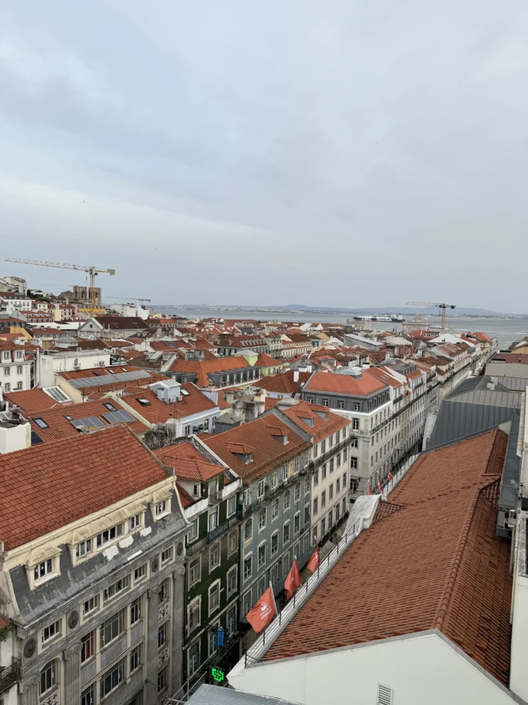 View from Santa Justa Lift in Lisbon, Portugal