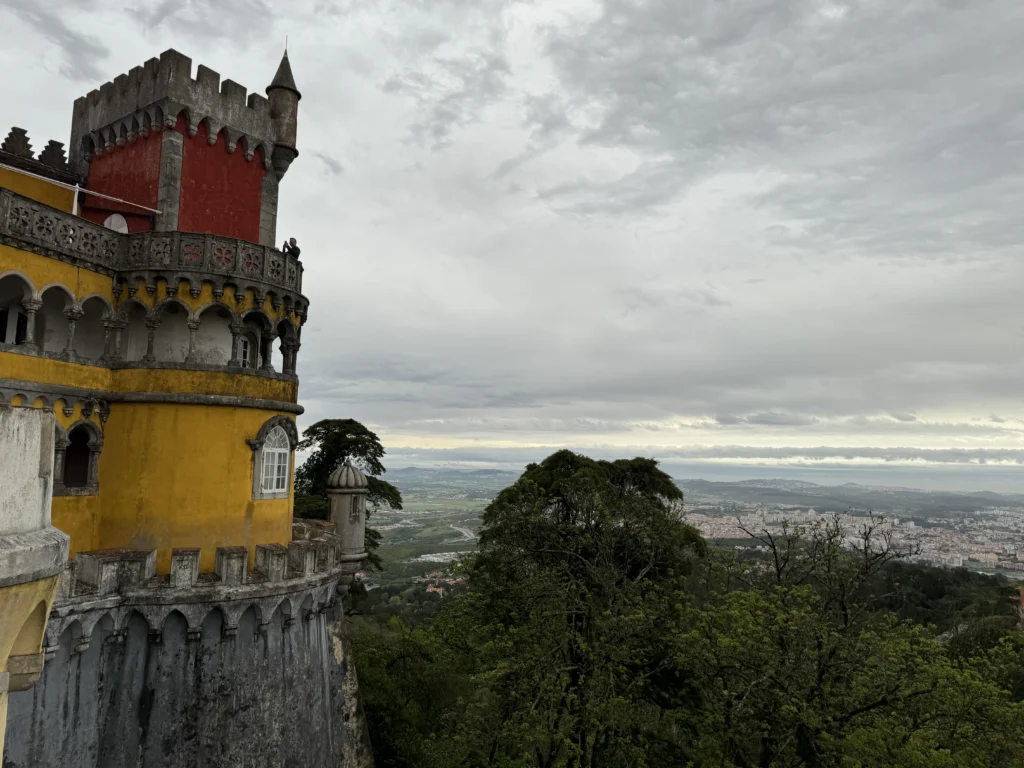 View from Pena Palace in Sintra, Portugal