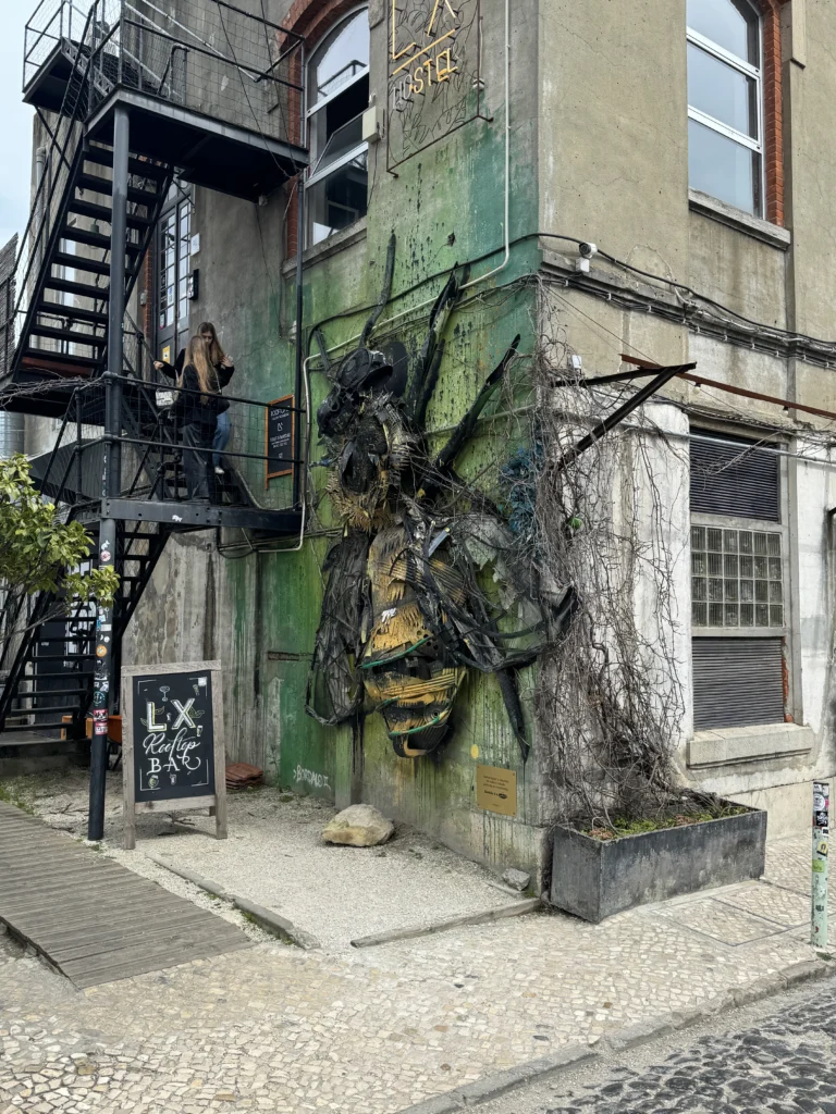 Artwork at LX Factory in Lisbon, Portugal