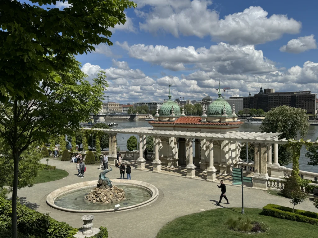 View from Varkert Bazar in Budapest, Hungary