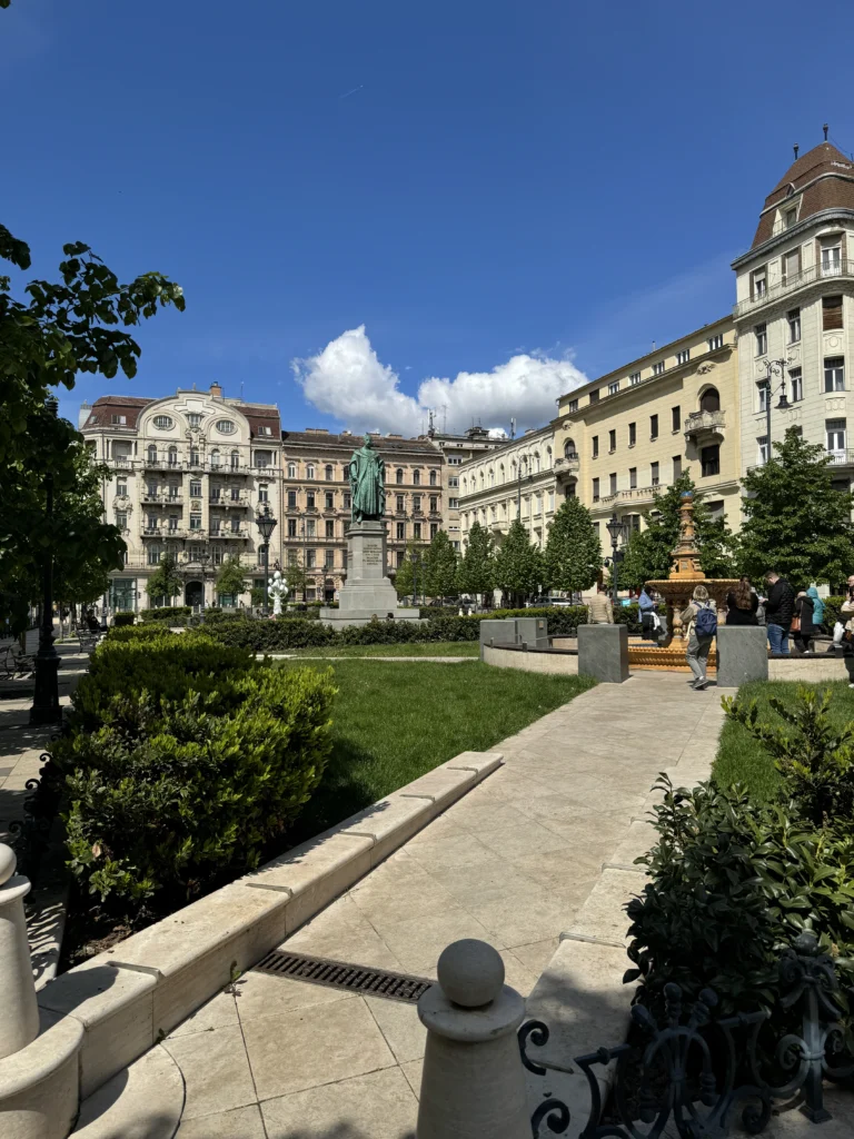 Jpzsef Nador Square in Budapest, Hungary