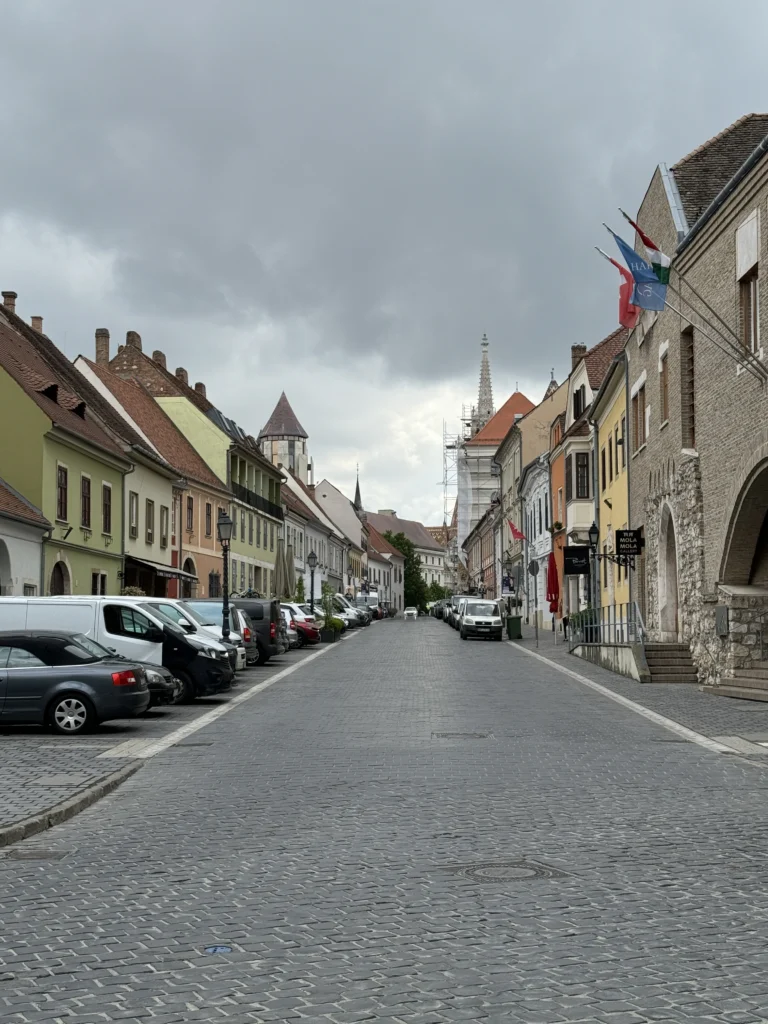 Cute streets in the Buda Castle District, Budapest