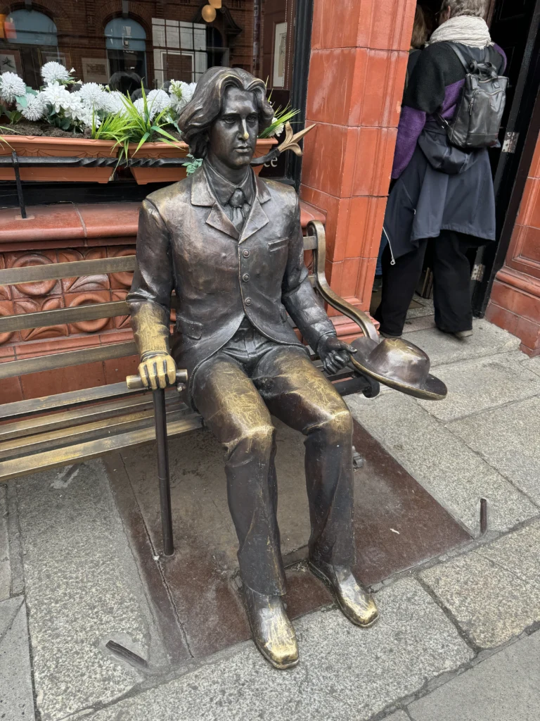 Oscar Wilde statue in Dublin, Ireland