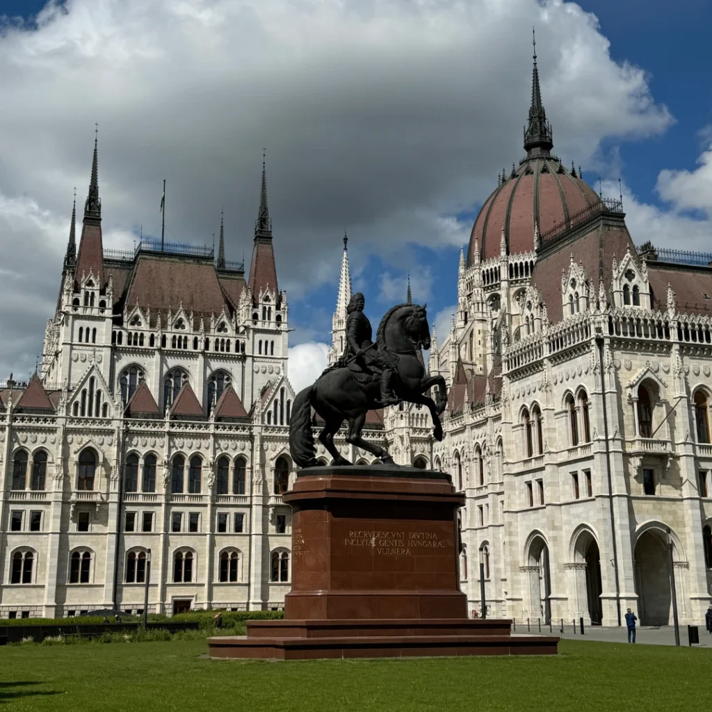 Hungarian parliament in Budapest, Hungary