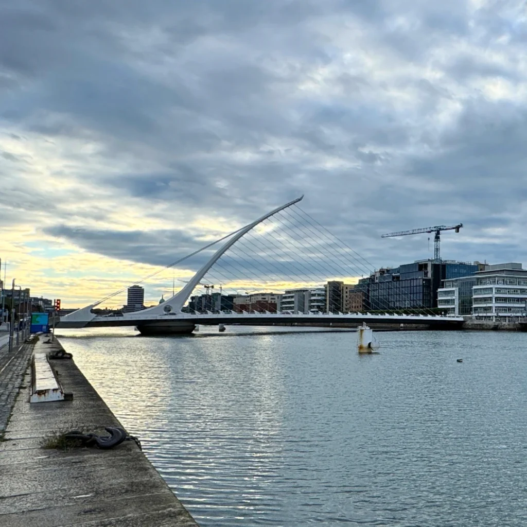 Bridge on the River Liffey in Dublin, Ireland