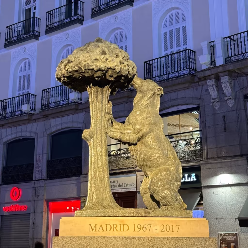 Bear statue at Puerta del Sol, Madrid