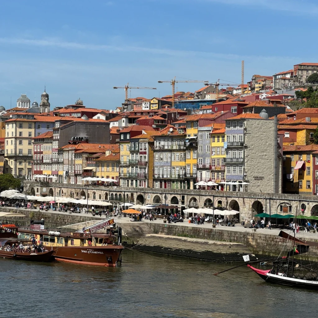 View of Ribeira neighbourhood in Porto, Portugal