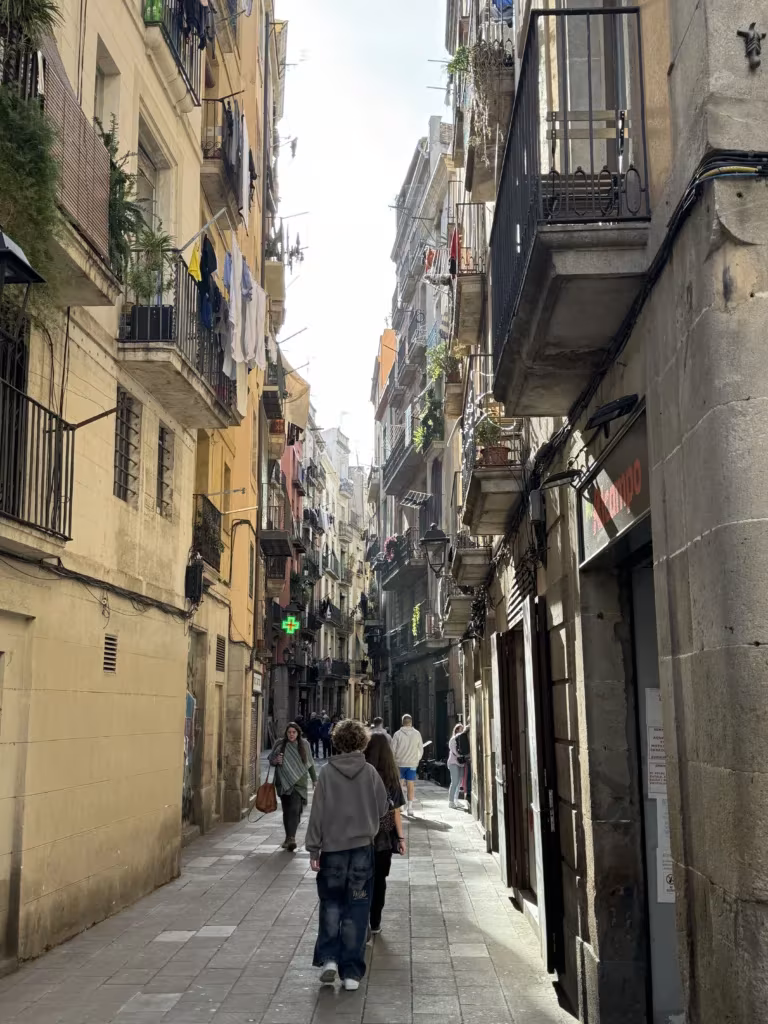 El Born neighbourhood in Barcelona, Spain