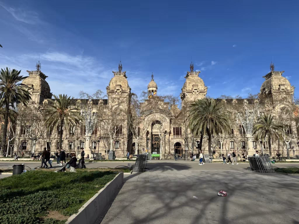 Justice of Catalonia across from Arc de Triomf in Barcelona, Spain