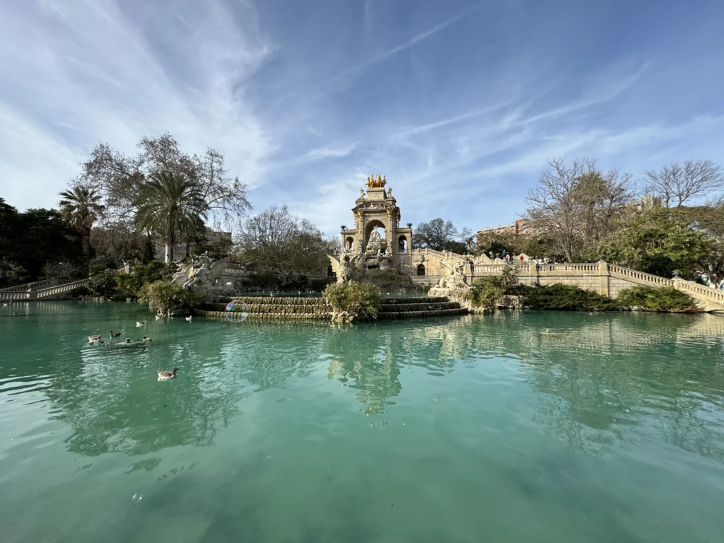 Fountain at Ciutadella Park in Barcelona, Spain