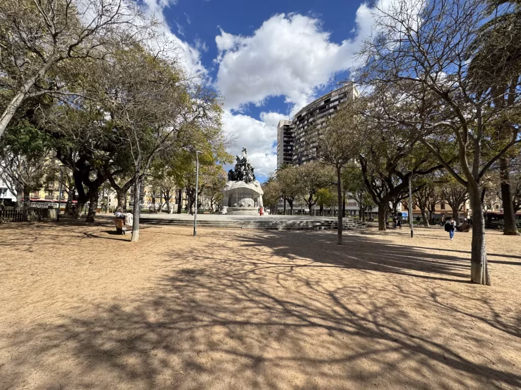 Placa de Tetuan in Barcelona, Spain