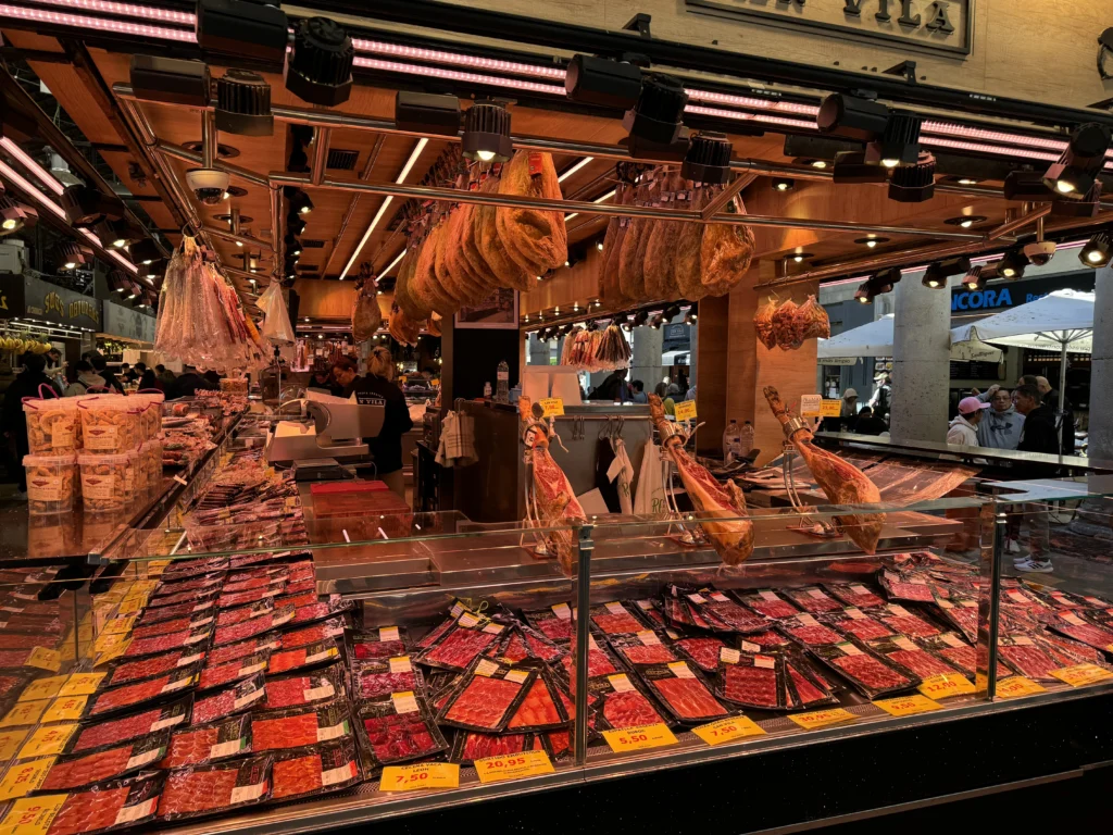 Mercado de La Boqueria in Barcelona, Spain