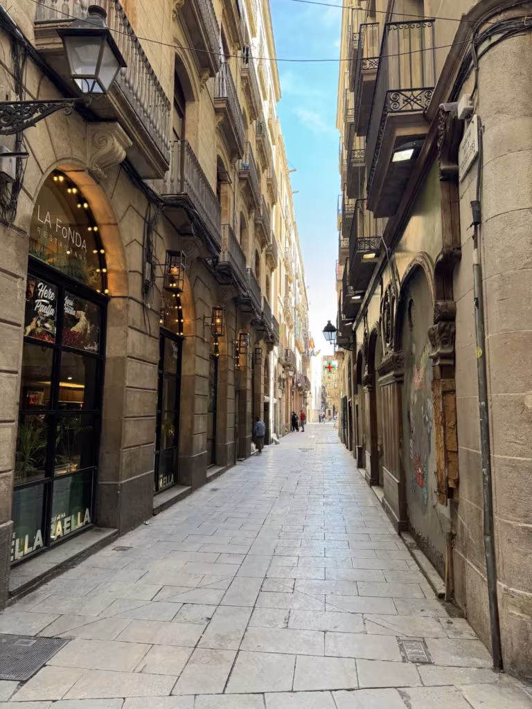 Gothic Quarter in Barcelona, Spain