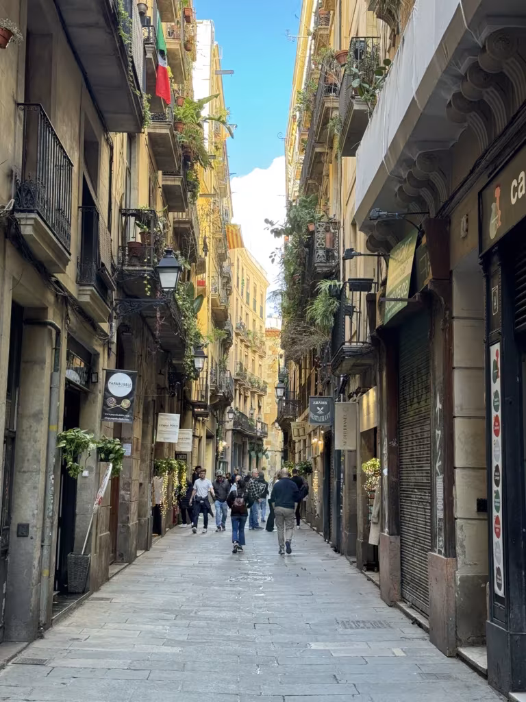 Gothic Quarter in Barcelona, Spain
