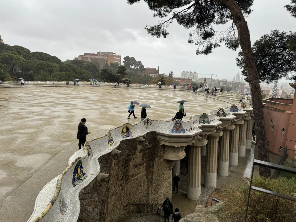 Park Guell in Barcelona, Spain