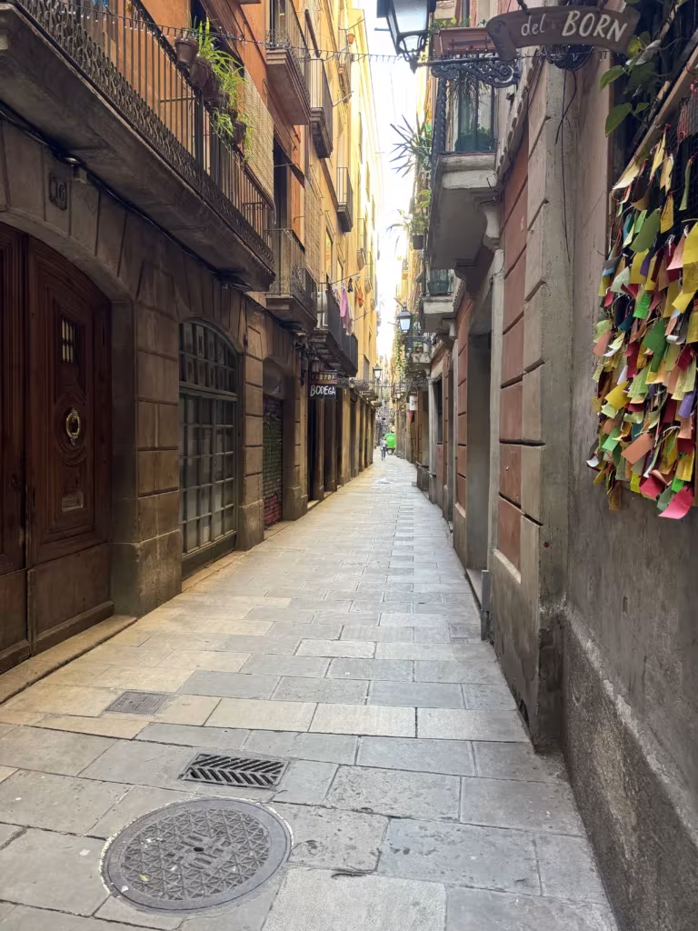 El Born neighbourhood in Barcelona, Spain