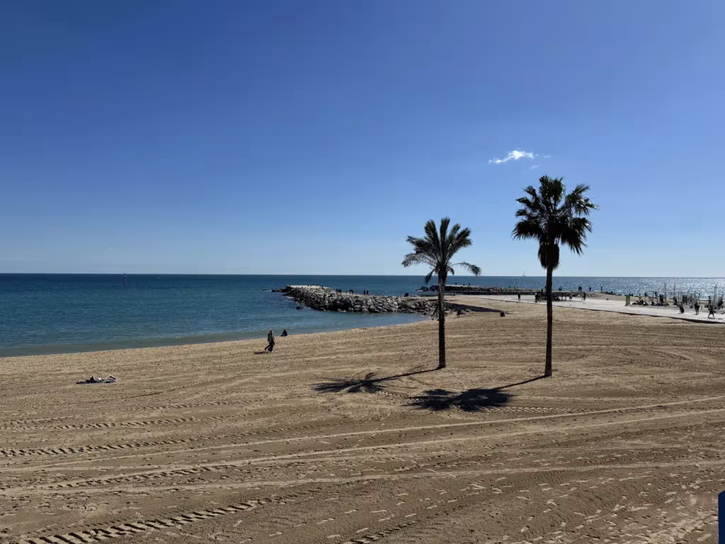 Beach in Barcelona, Spain