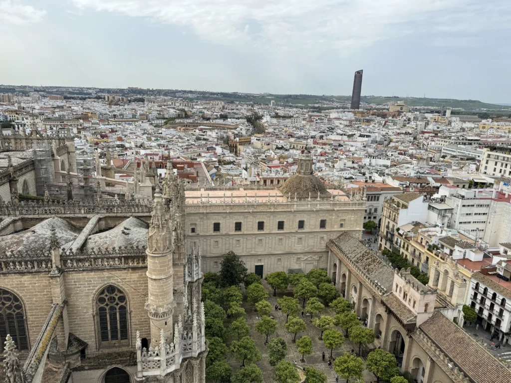 View from the Giralda Tower in Seville, Spain