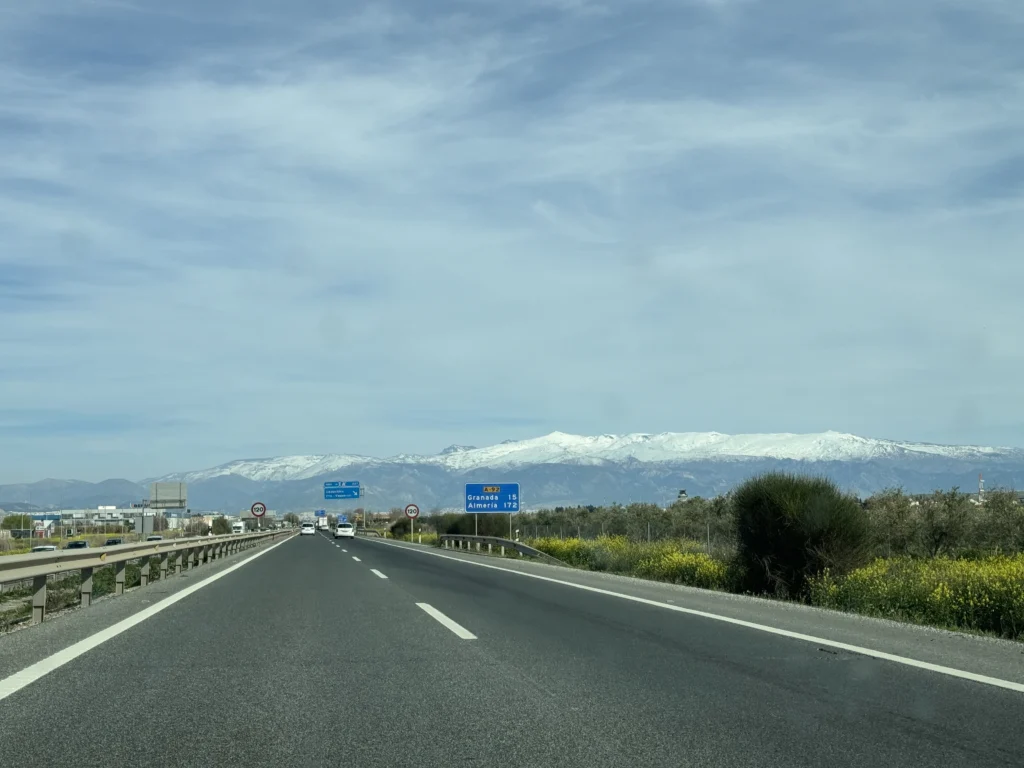 Driving in Andalusia, Spain