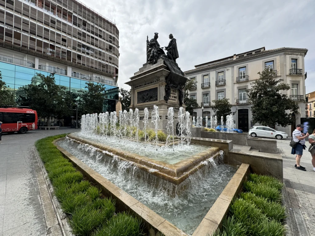 Plaza Isabel La Catolica in Granada, Spain