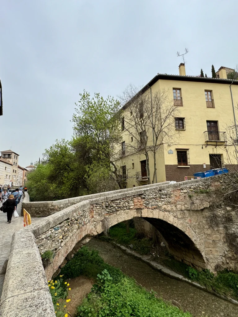 Paseo de los Tristes in Granada, Spain