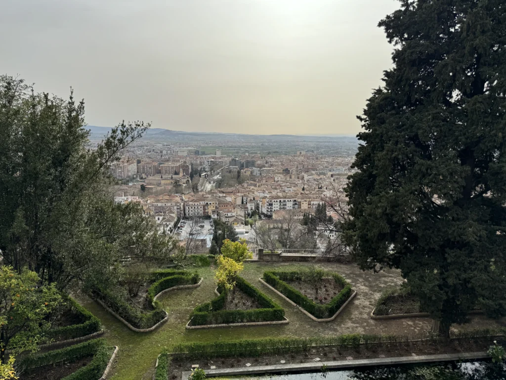 Mirador del Carmen de los Martires at Frances Garden in Granada, Spain