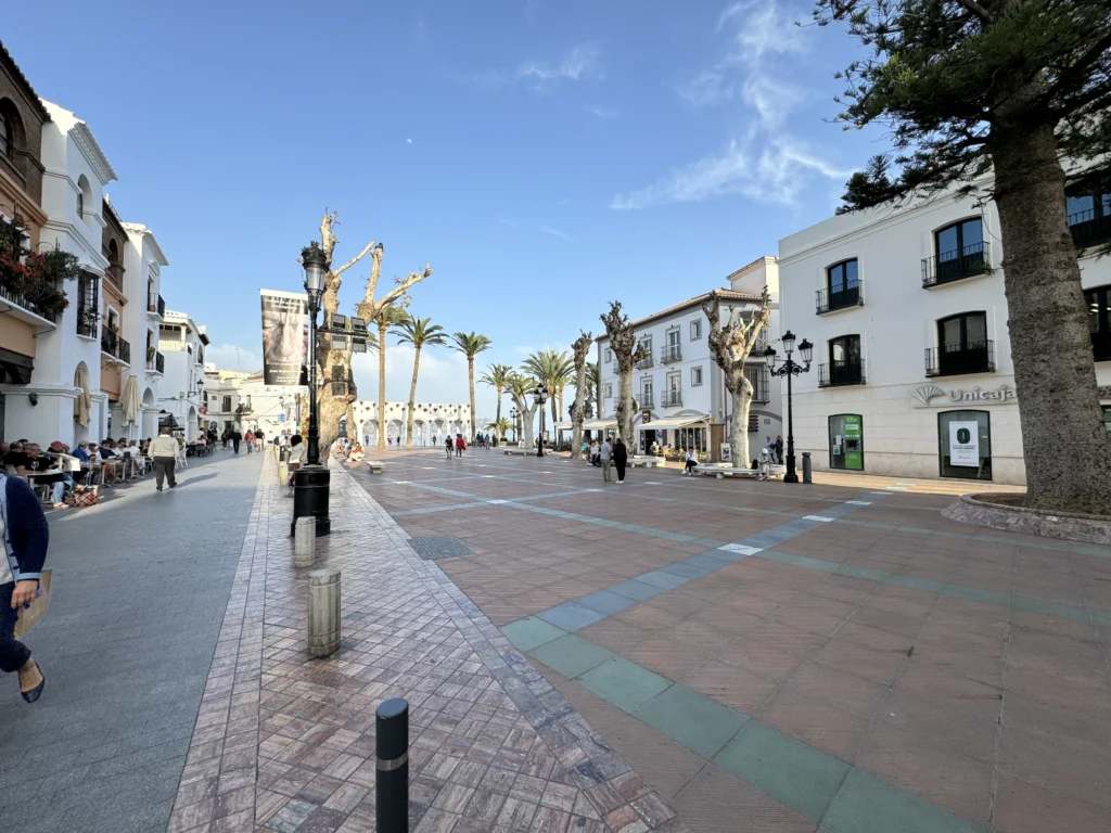 Sunny day in Nerja, Spain