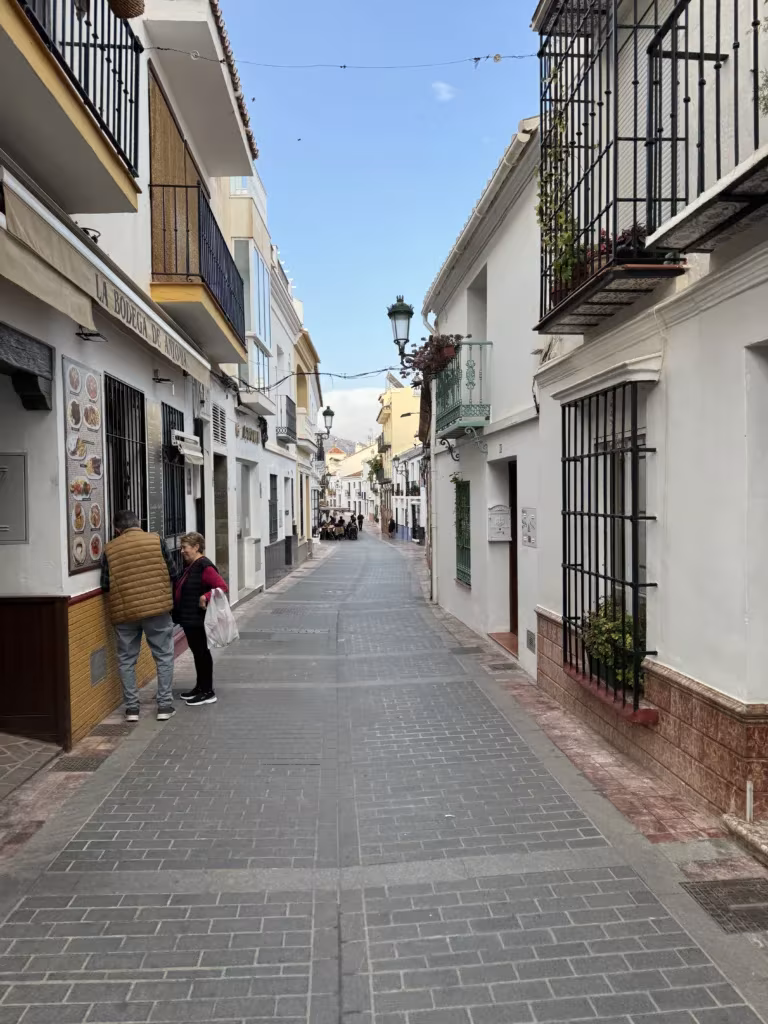 Town center in Nerja, Spain